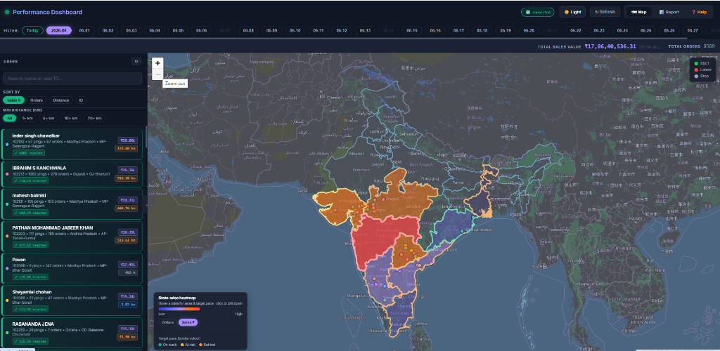 All India Map View